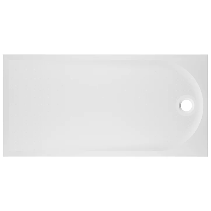 Receveur de douche 90 x 180 cm, résine, blanc, GoodHome Cavally