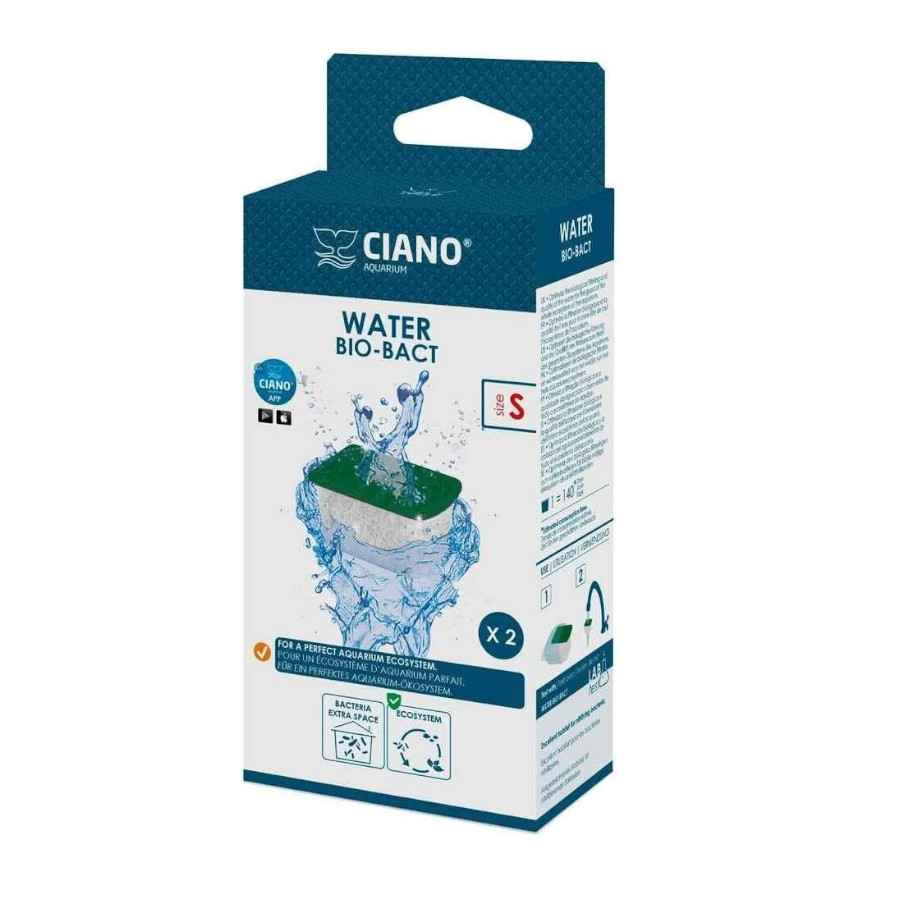 Filtro de cartucho de reposição Ciano Bio Bact S para aquários