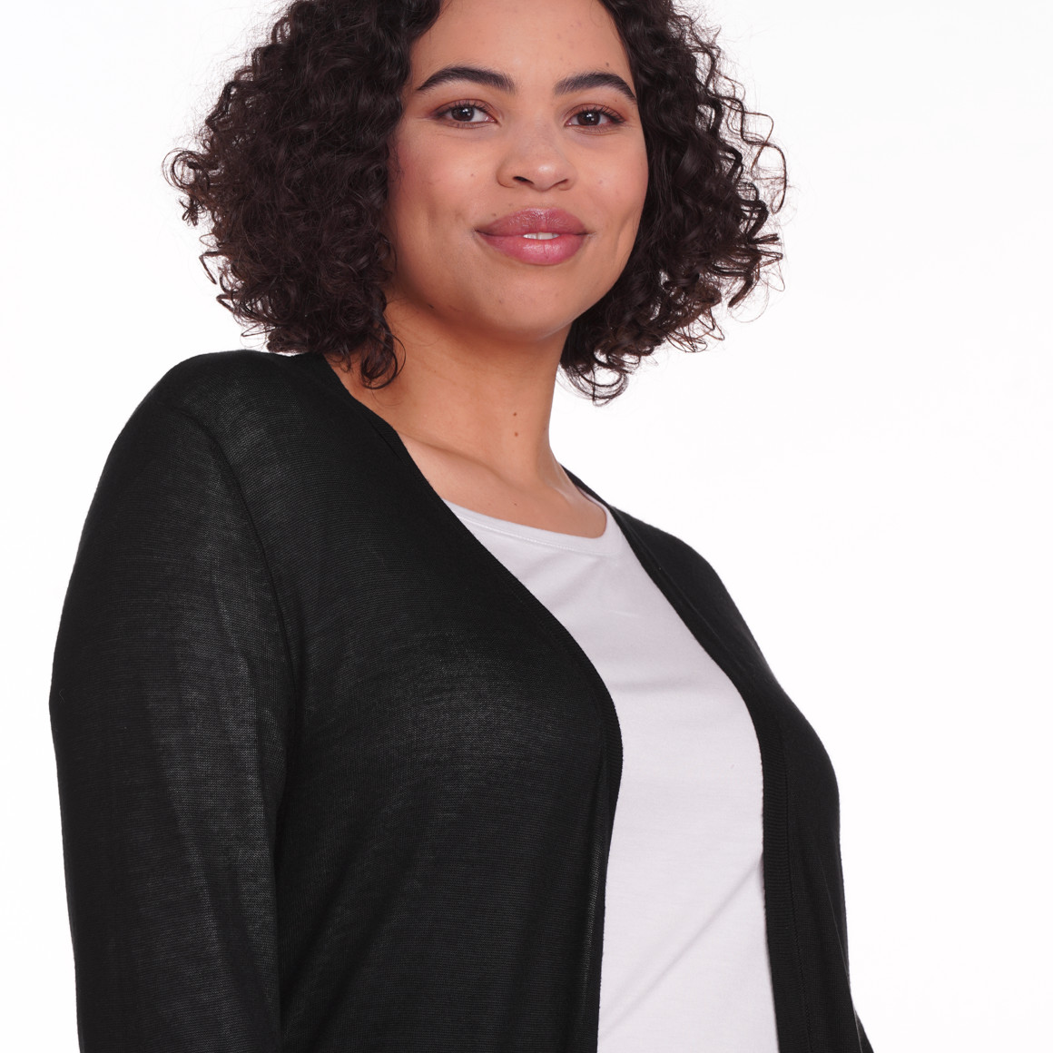 Gina Benotti Damen Strickjacke aus Viskose schwarz