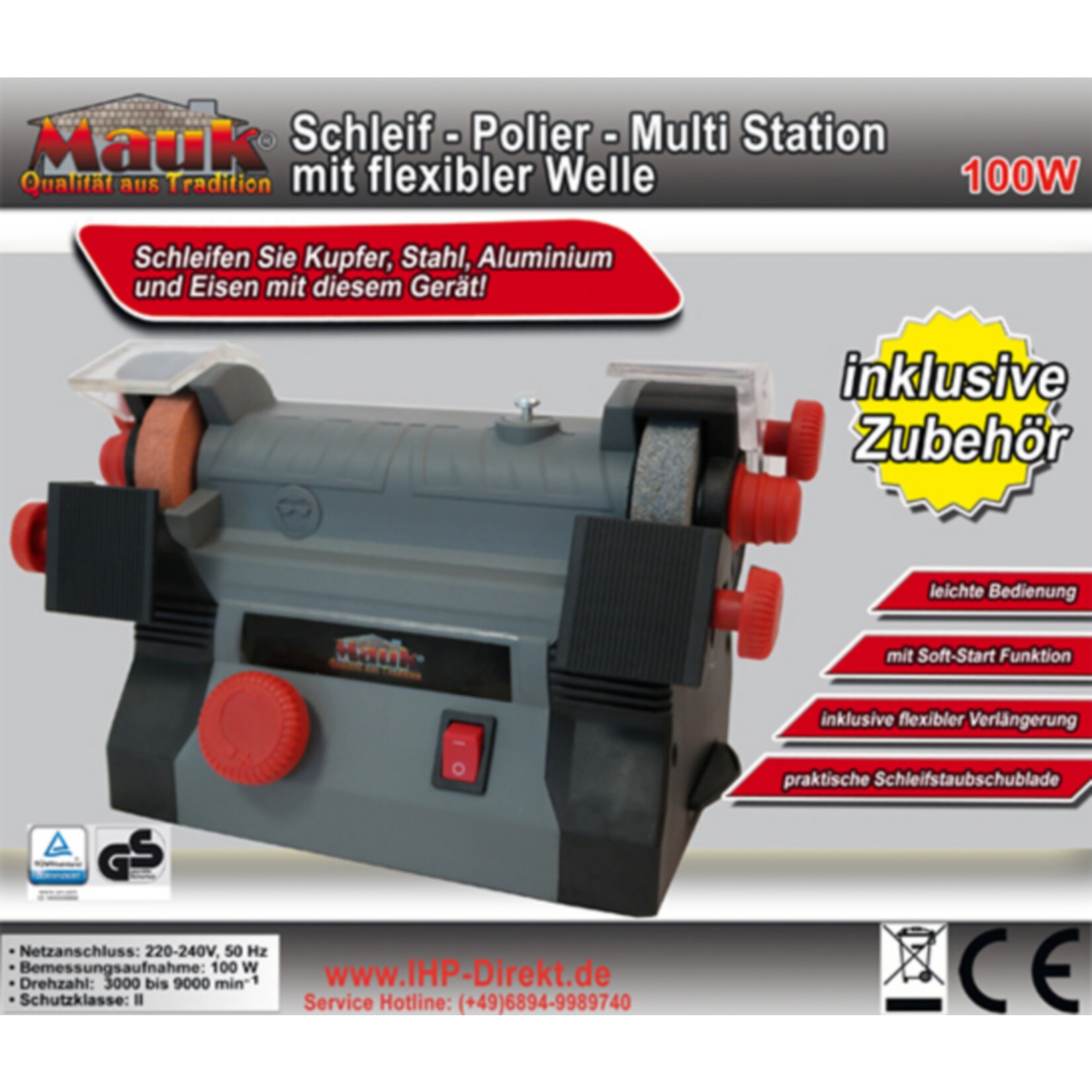 Schleif-Polier-Multi-Station mit flexibler Welle