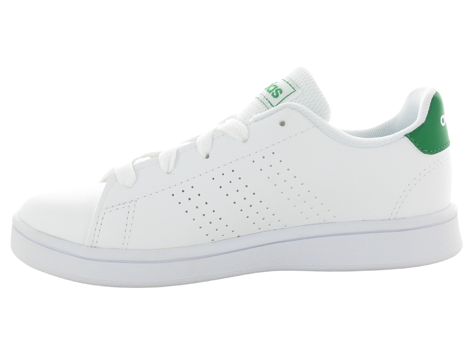 Adidas-ADVANTAGE K Synthétique Blanc Vert