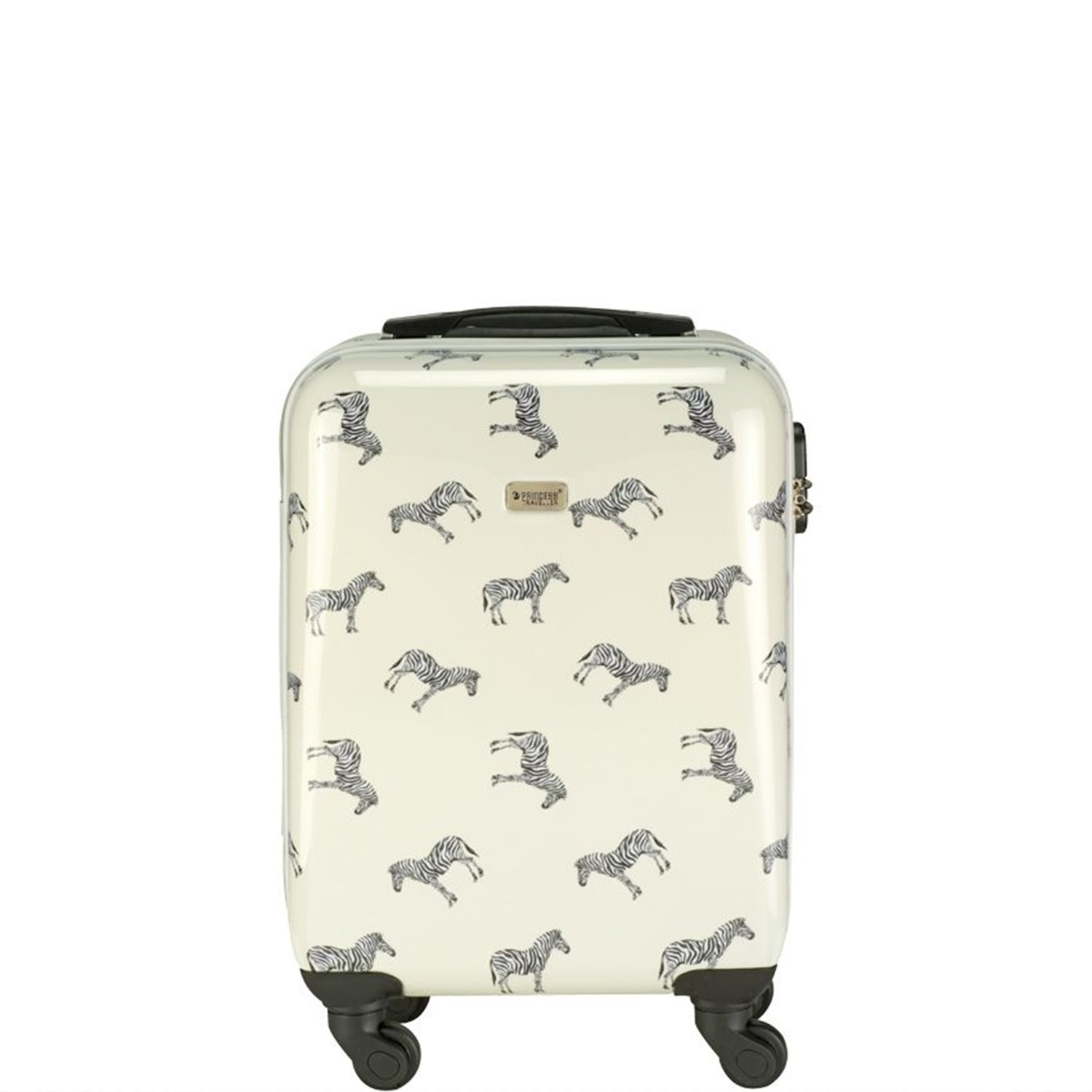 Princess Traveller Trendy Animal Zebra Cabin Trolley S white