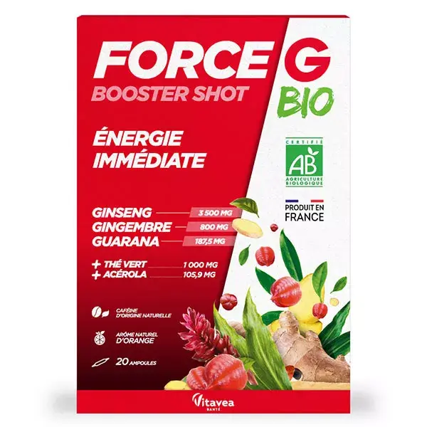 Vitavea Force G Booster Shot Bio Energia Imediata - 20 ampolas