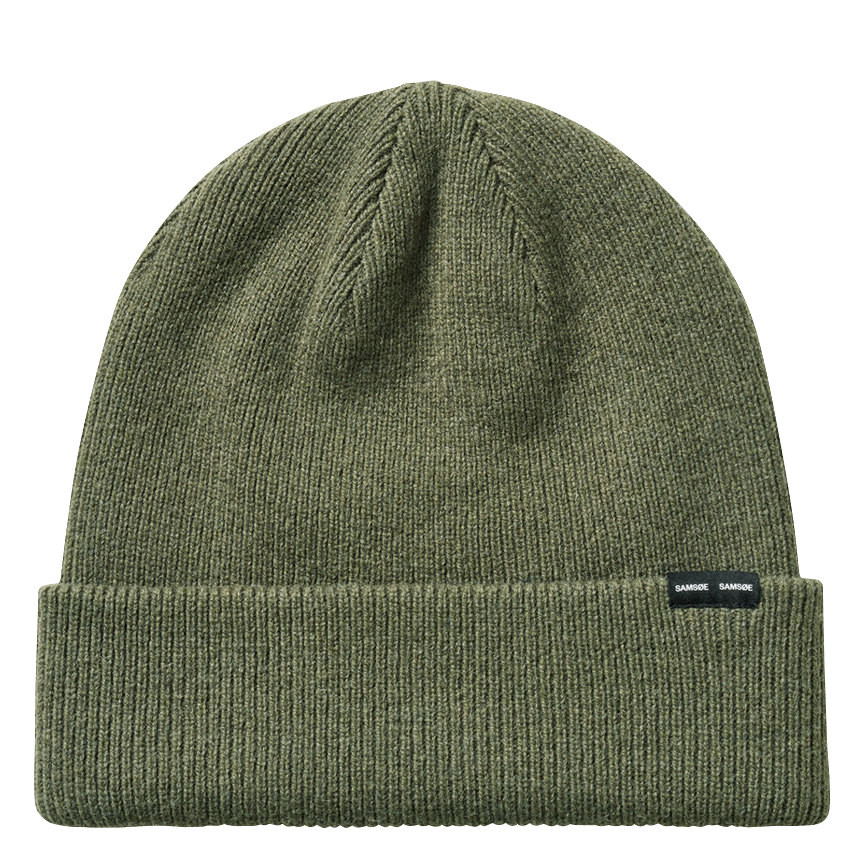 Bonnet à revers en laine | Vert