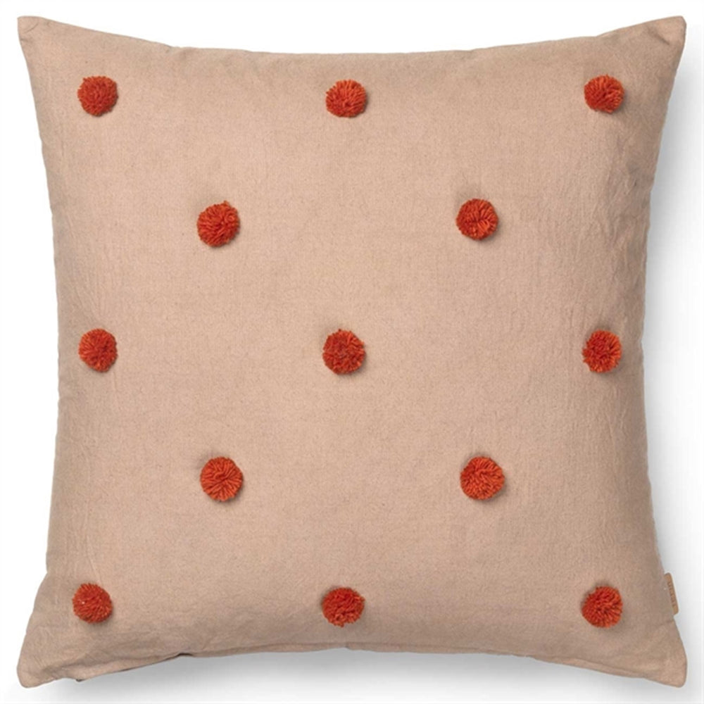 Dot Tufted Pude Sand/Black - Ferm Living → Luksusbaby.dk