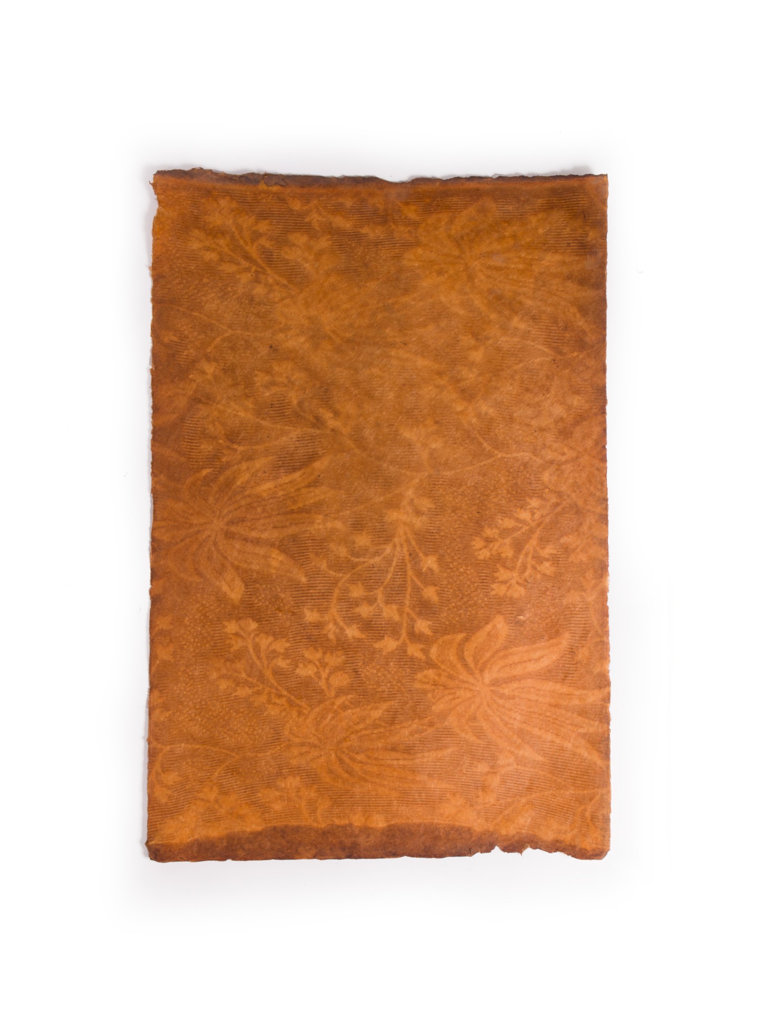 Geschenkpapier 'Blumen' handgeschöpft, braun,  L 76 cm, B 50 cm günstig bestellen