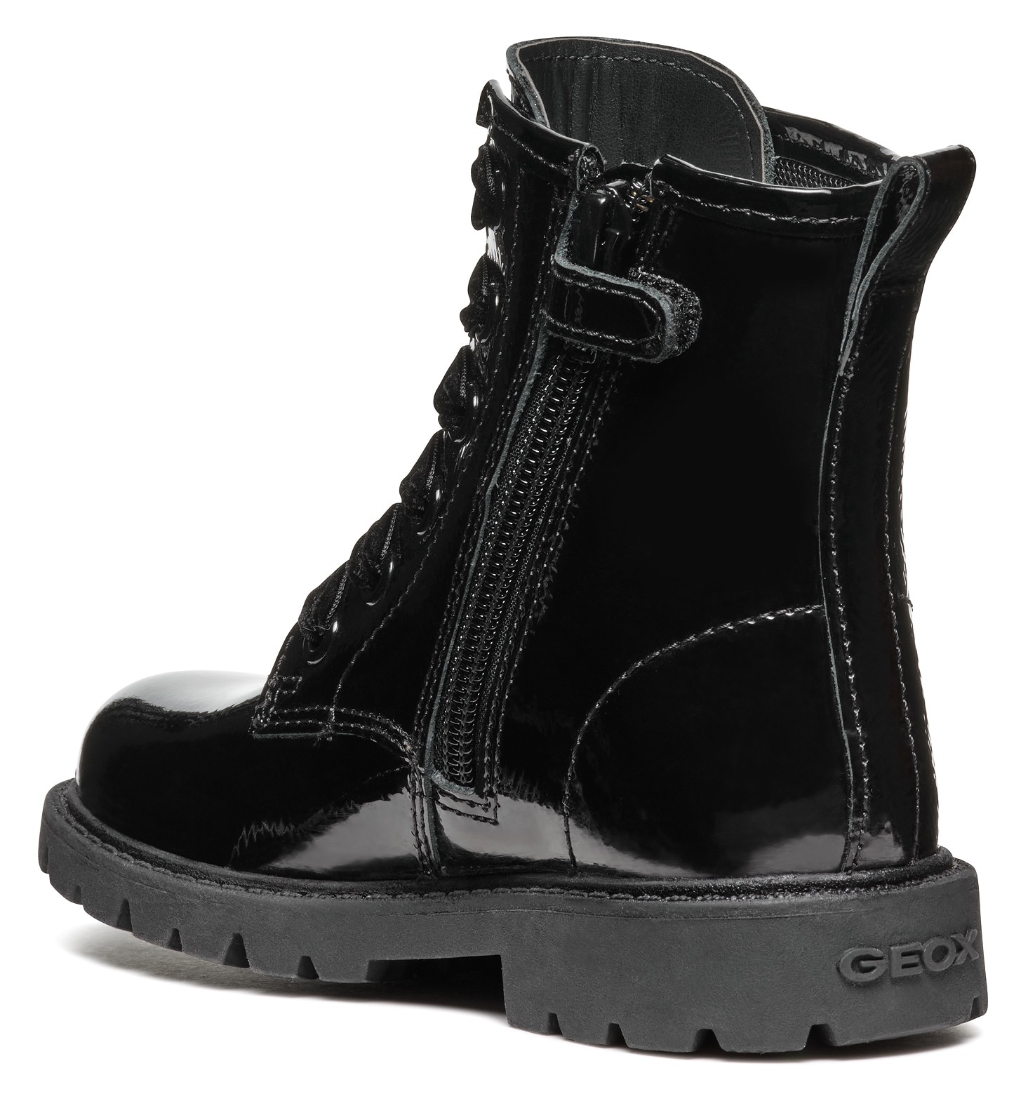 Geox Schnürstiefel »J SHAYLAX GIRL A«  Bikerboots, Winterstiefel, Boots mit Reissverschluss