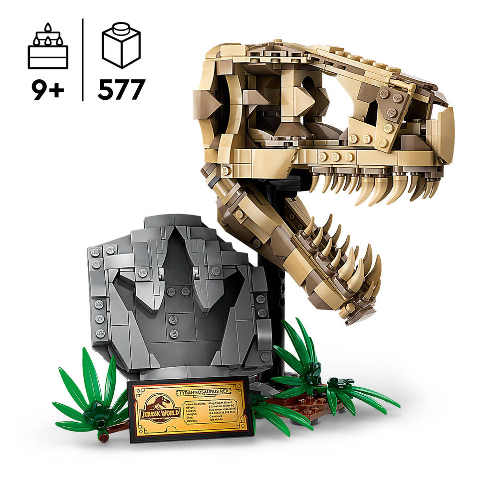 LEGO Jurassic World dinosaurusfossielen: T. rex schedel 76964