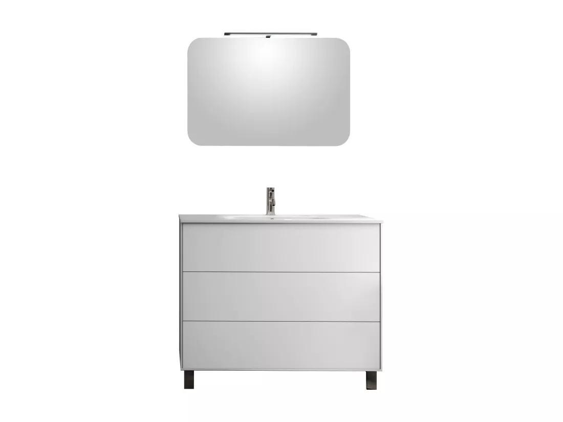 Ensemble de salle de bain 4 pièces IGEA blanc mat