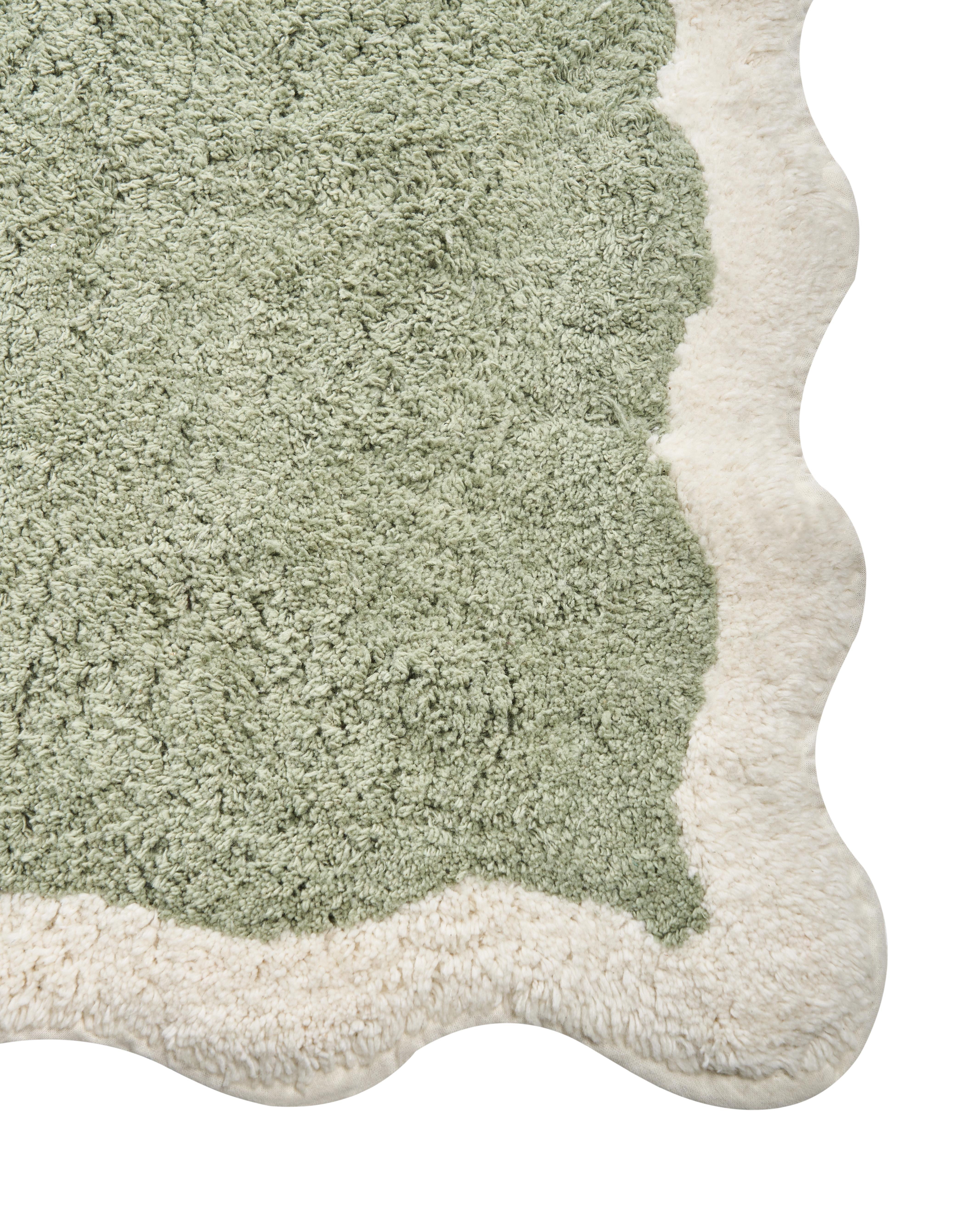 Badmat NANGAL Groen 60 x 90 cm Katoen