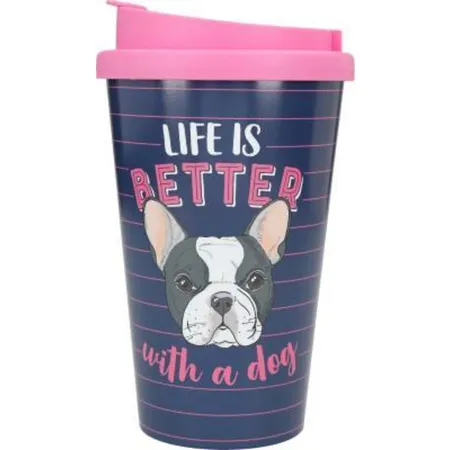 Depesche To-Go Becher mit Sprüchen - Life is better with a Dog