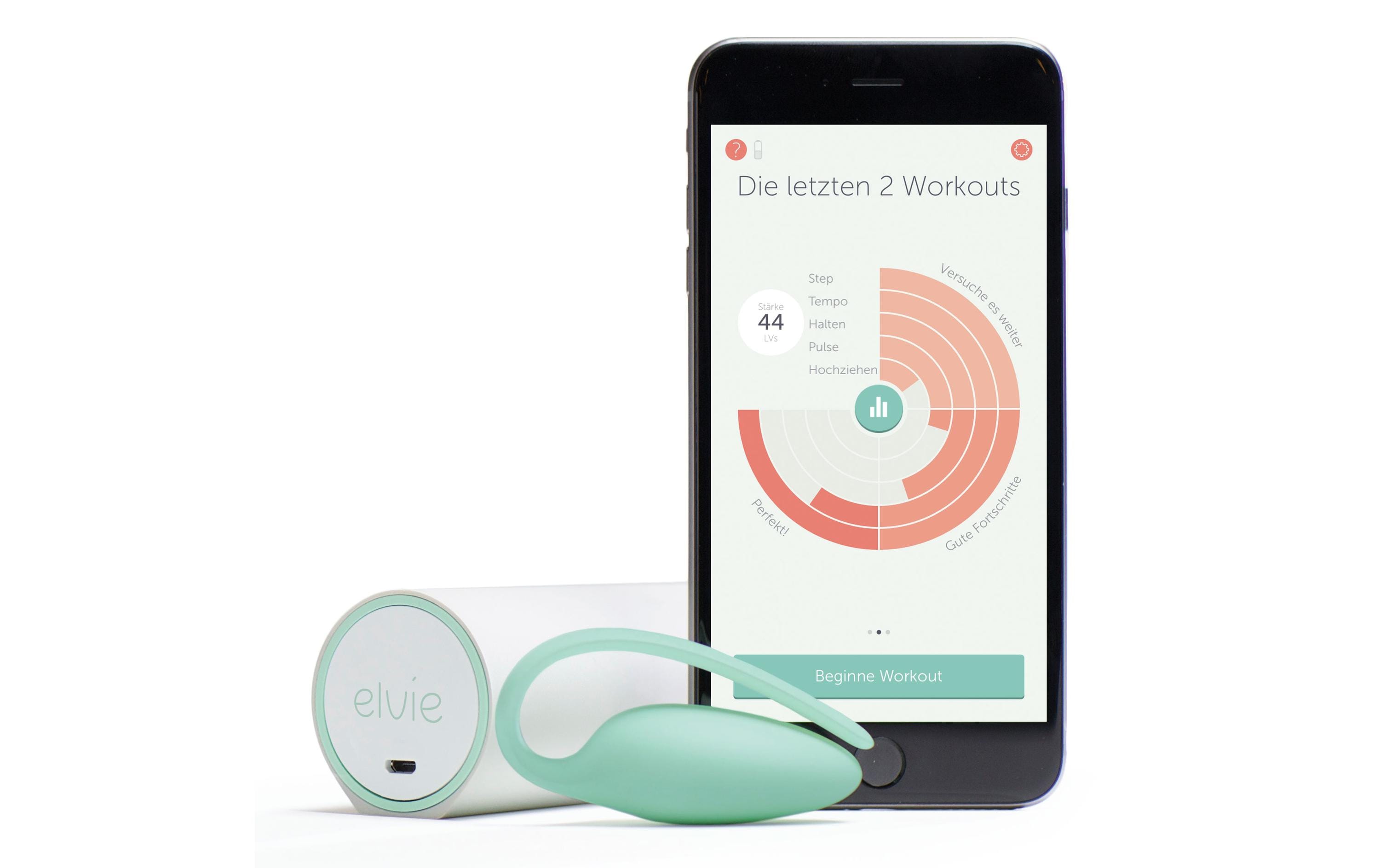 Beckenbodentraining<br>Elvie Kegel-Trainer für einen stärkeren Beckenboden