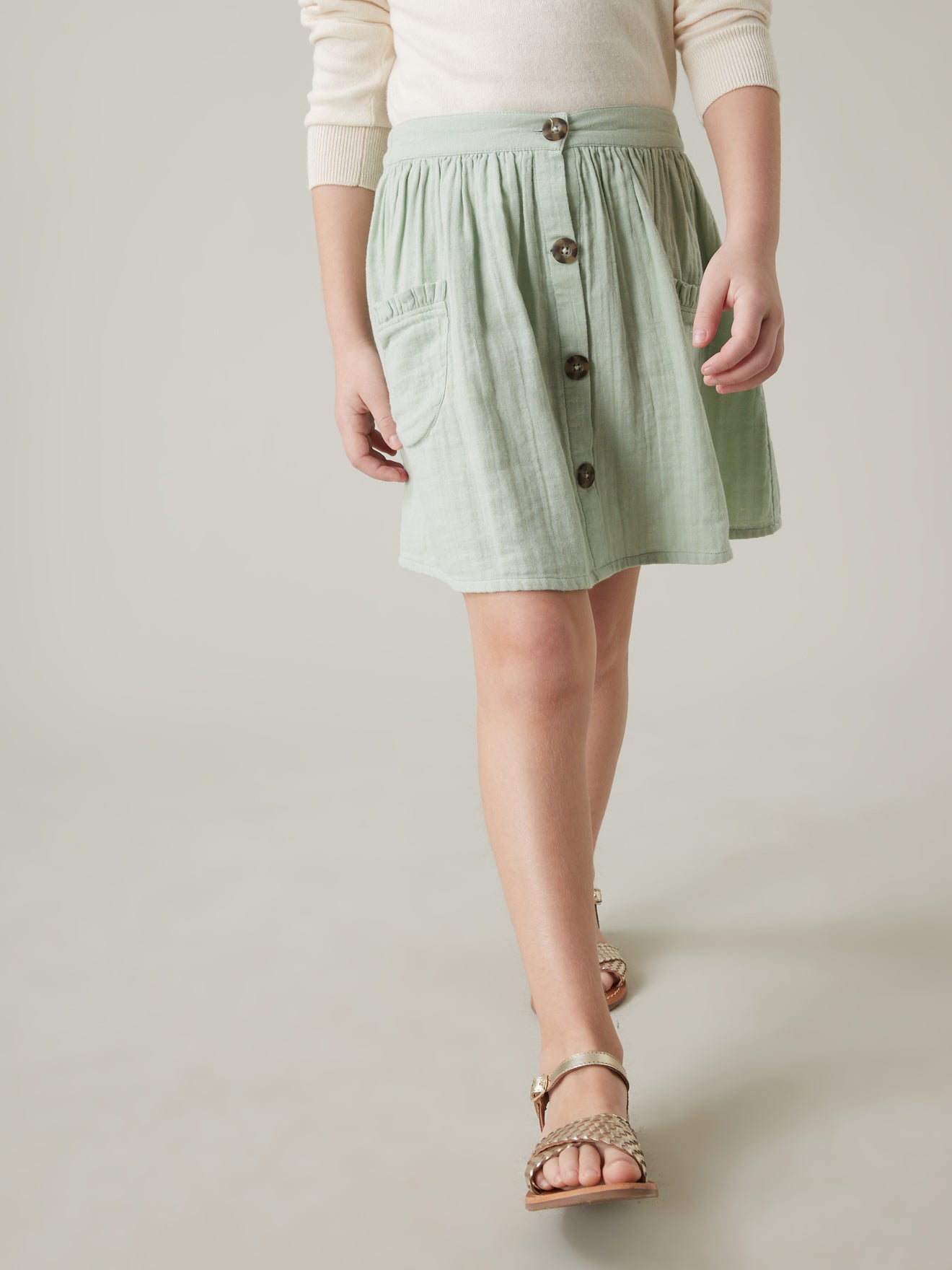 Jupe Fille en gaze de coton