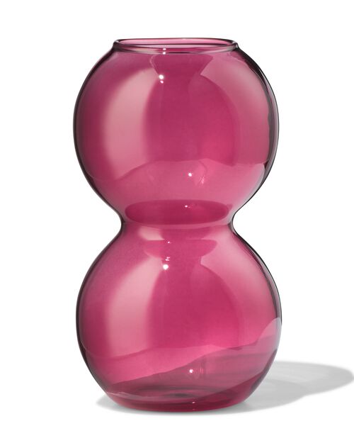 vase S boules verre rouge
