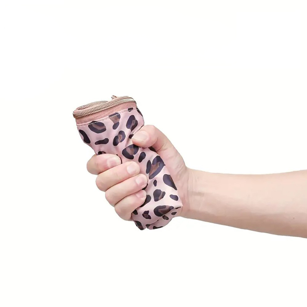 (6-tlg. Set) Spritzwasserfester Koffer Organizer Reise Gepäck Kompressions Kleidertaschen Leopard - Beige / Braun