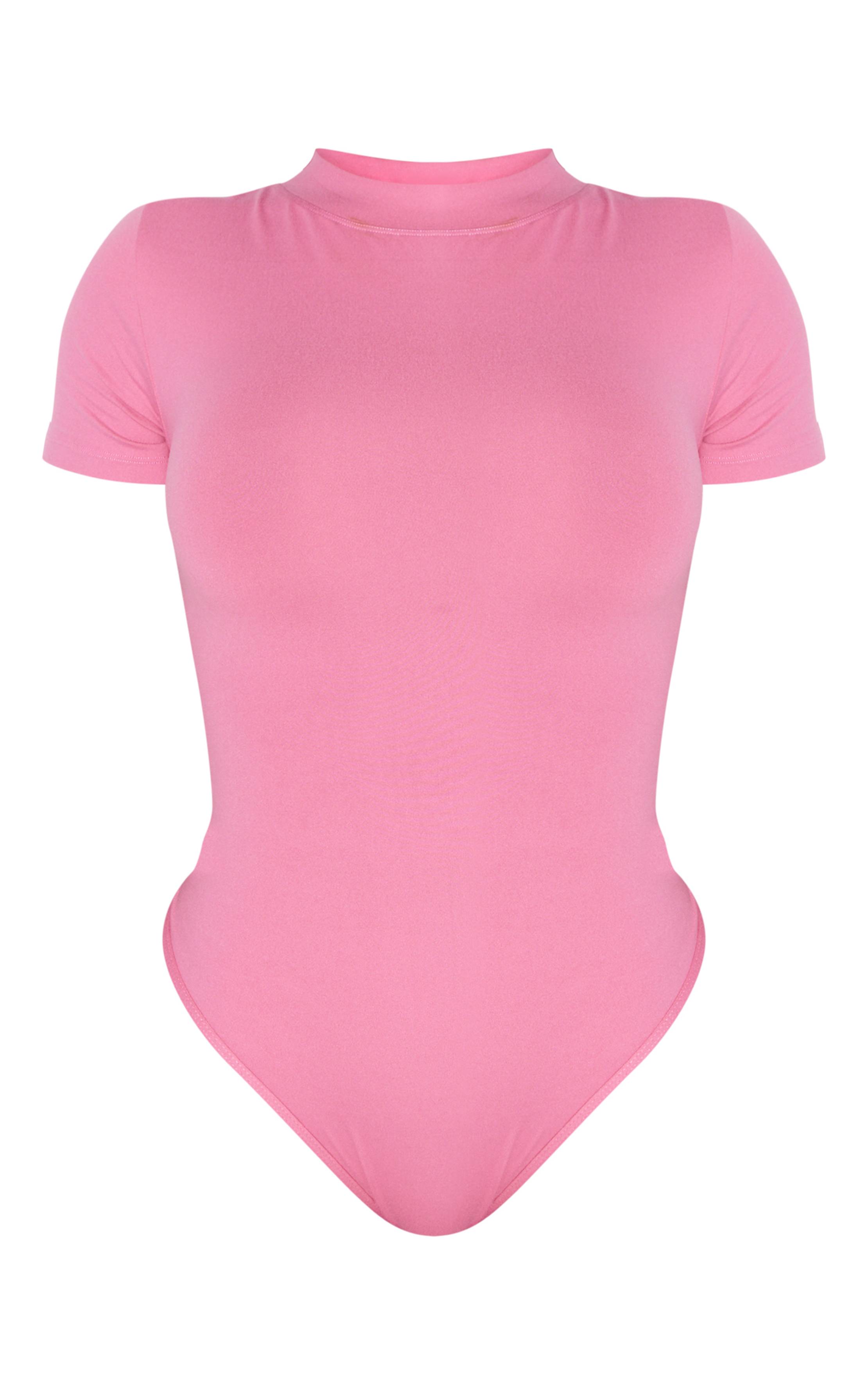 Rose Body Sculptant À Manches Courtes Shape