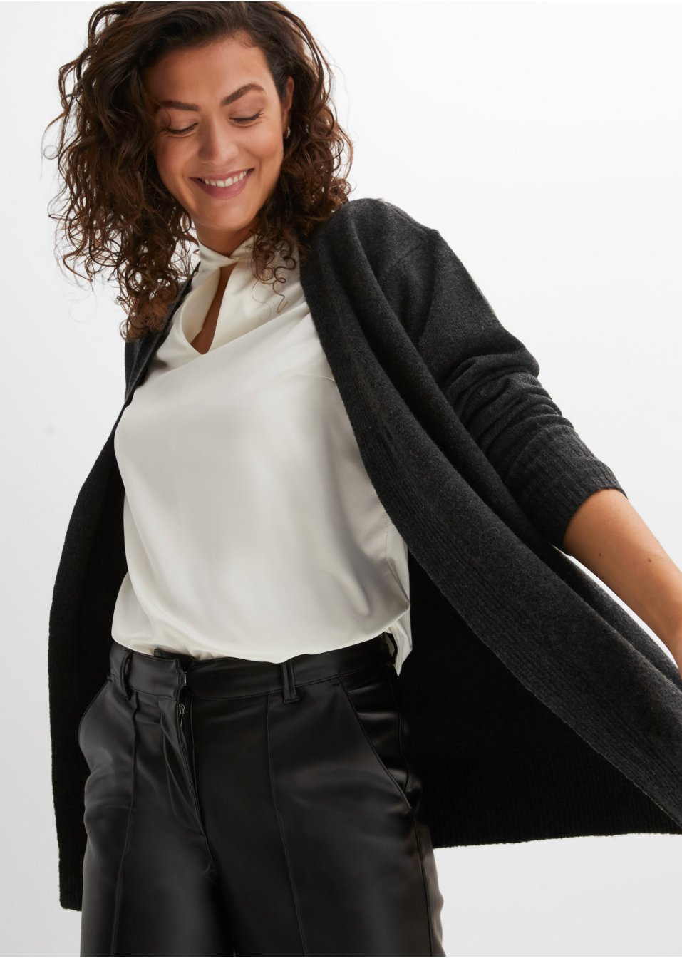 Gilet long en maille