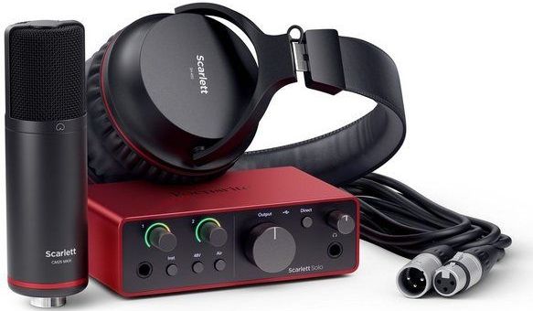 Focusrite Scarlett 4rd Gen Solo Studiobundel - USB audio interface, 1 mic in / 2 lijn uit