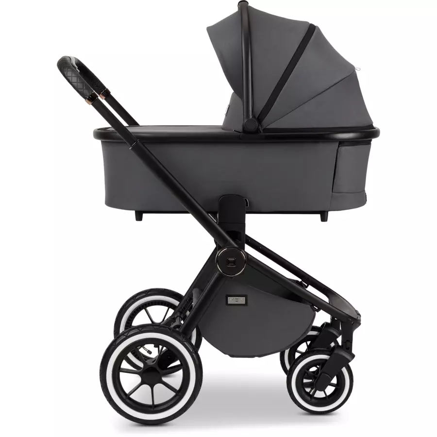 MOON Kombikinderwagen Resea Edition+ anthrazitblack matt