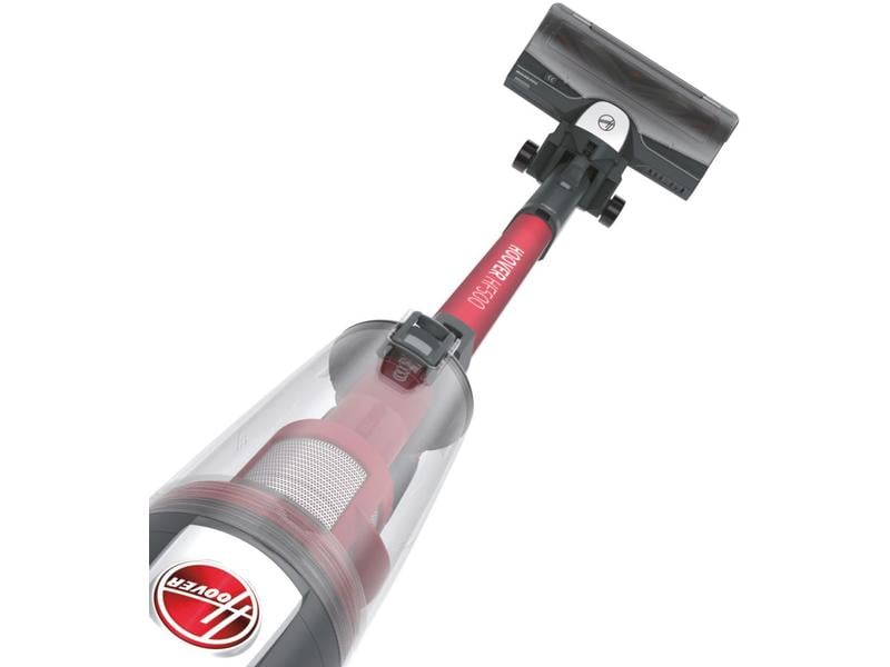 Hoover Akku-Hand- und Stielsauger HF522STH 011 Grau/Rot Kompakter Besenstaubsauger ohne Kabel