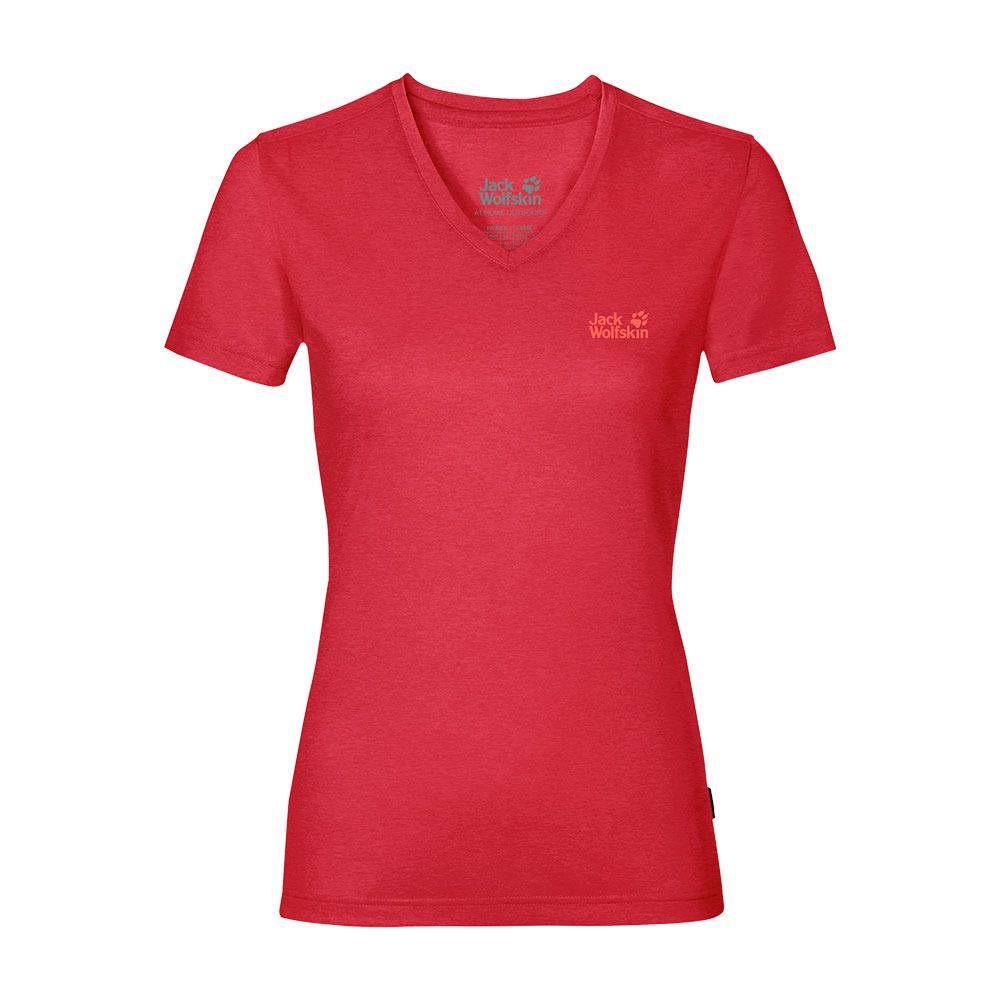 Jack Wolfskin CROSSTRAIL - Maillot Femme bright scarlet