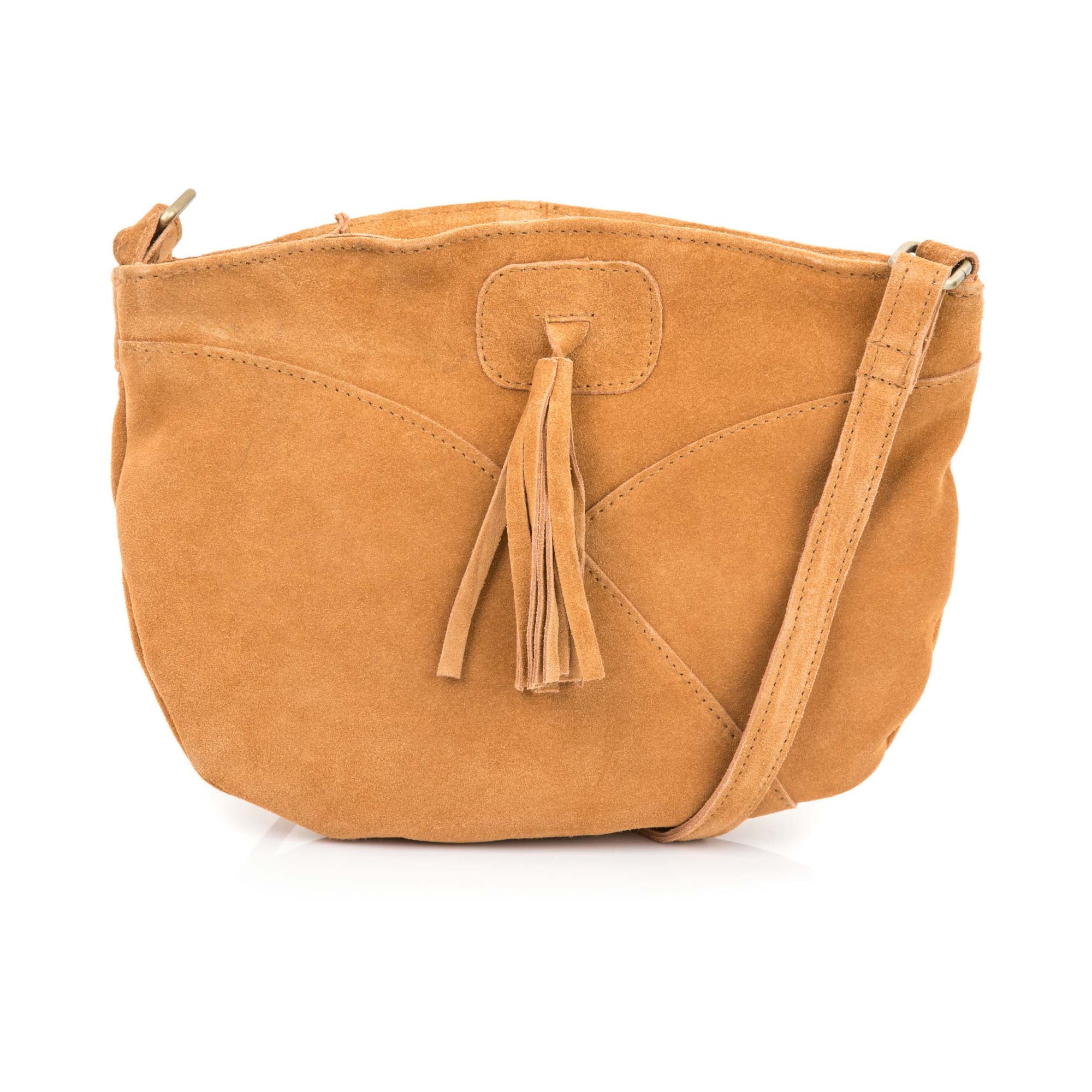 Sac bandoulière en cuir jaune