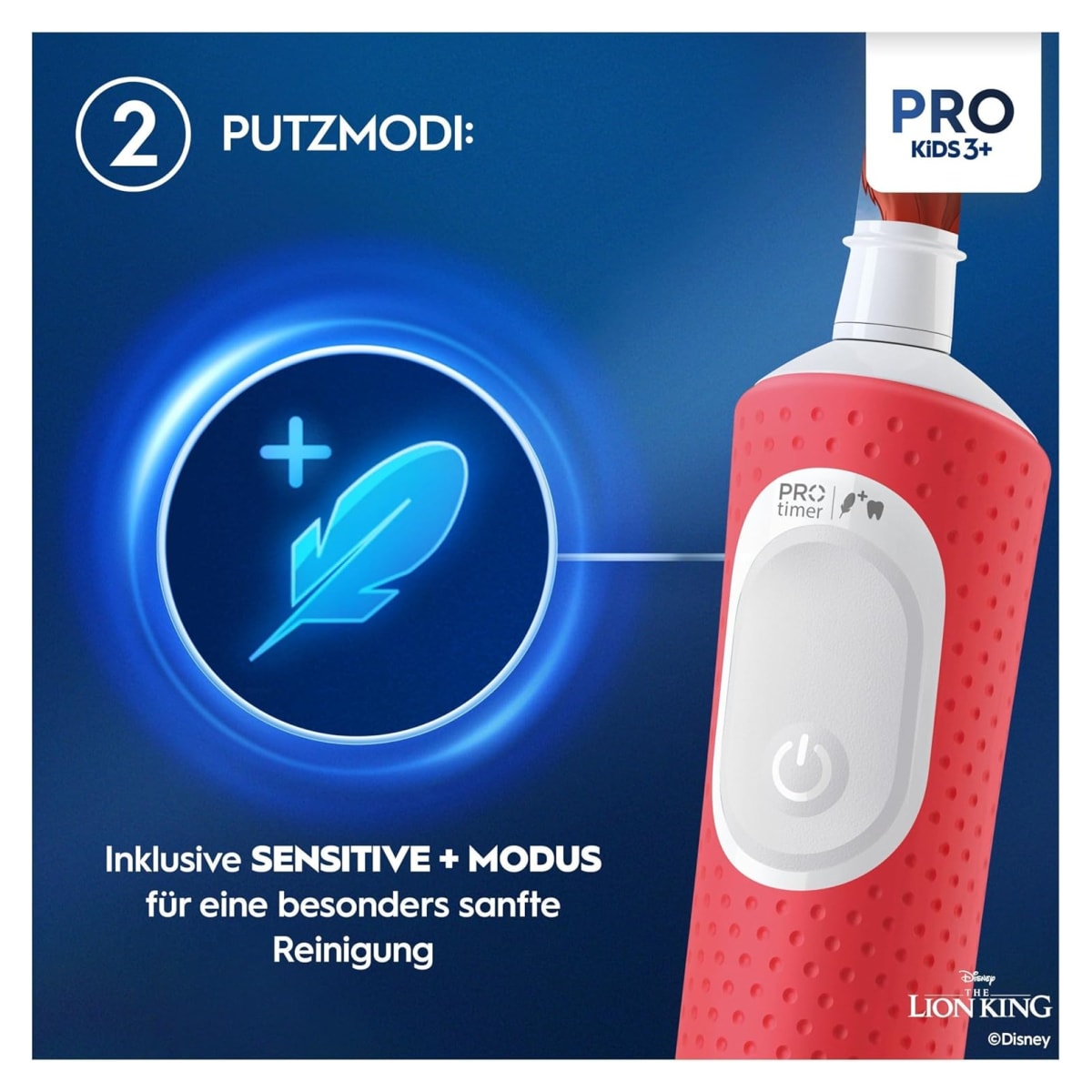 Oral-B Vitality Pro 103 Elektrische Zahnbürste Kids König der Löwen