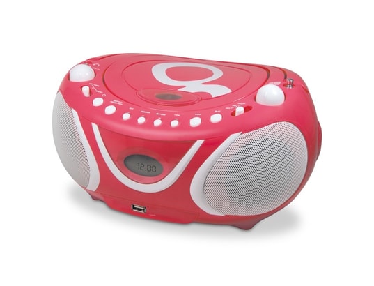 METRONIC - Radio CD-MP3 FM Gulli avec port USB - Rose