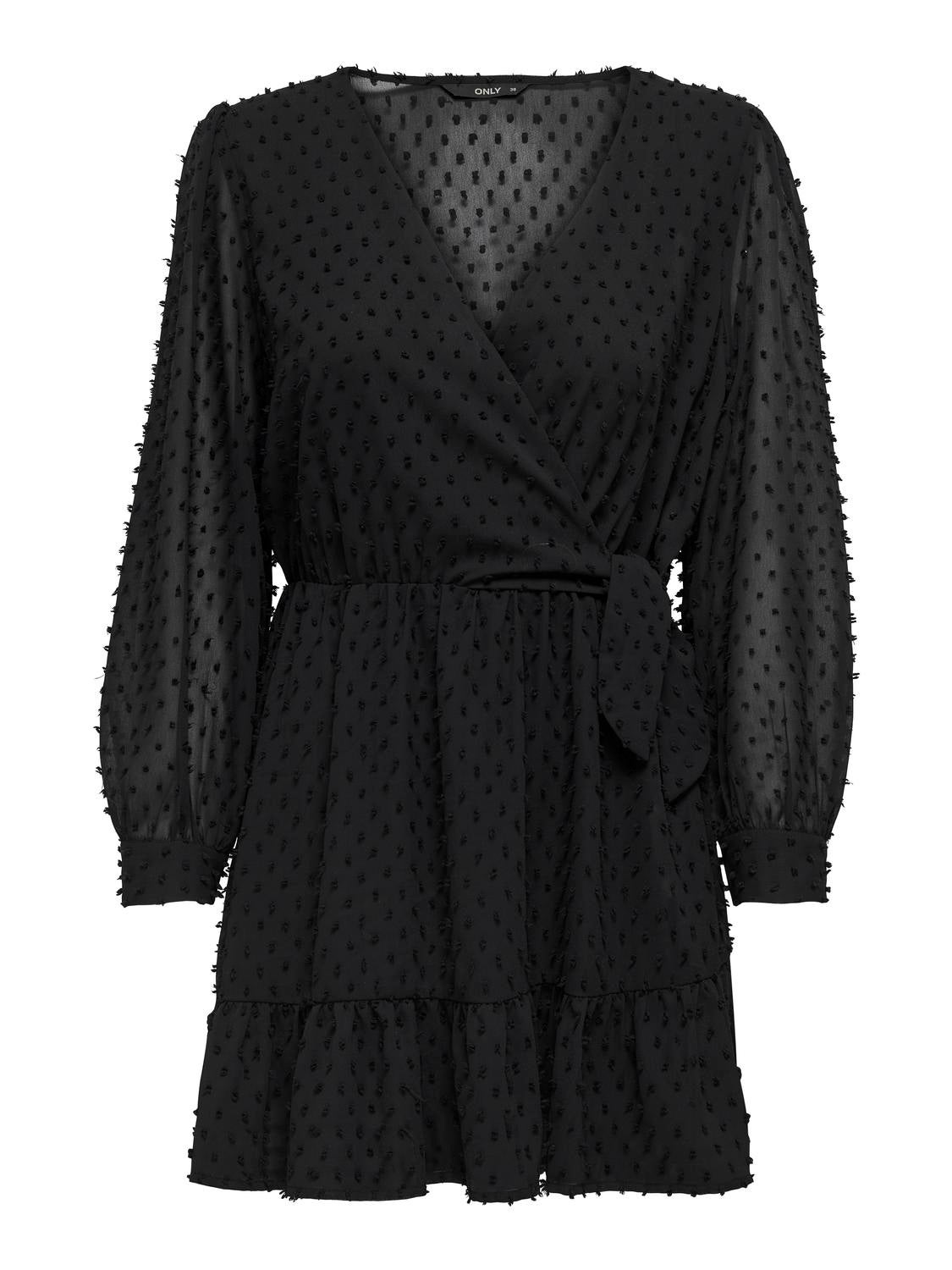 ONLTIVA Kurzes Kleid Black