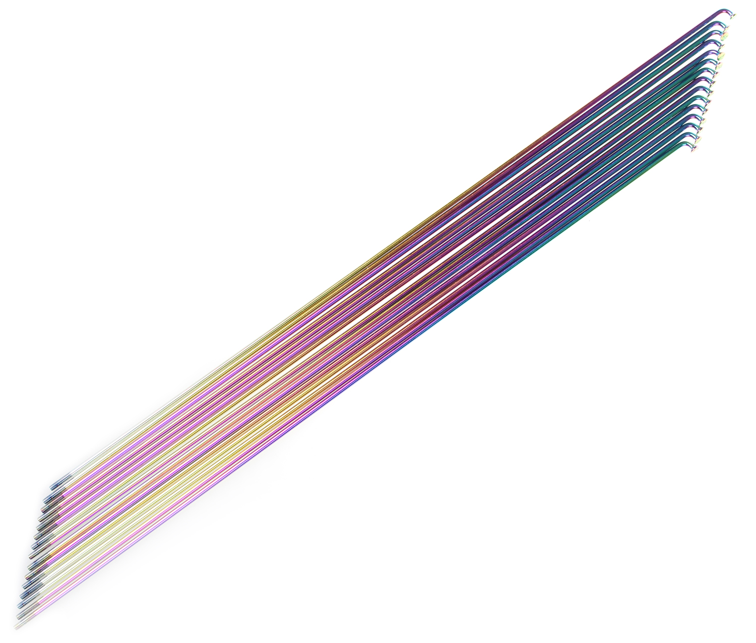 Pillar Racing Spokes Eger Regnbuefarvet 2 mm J-bend