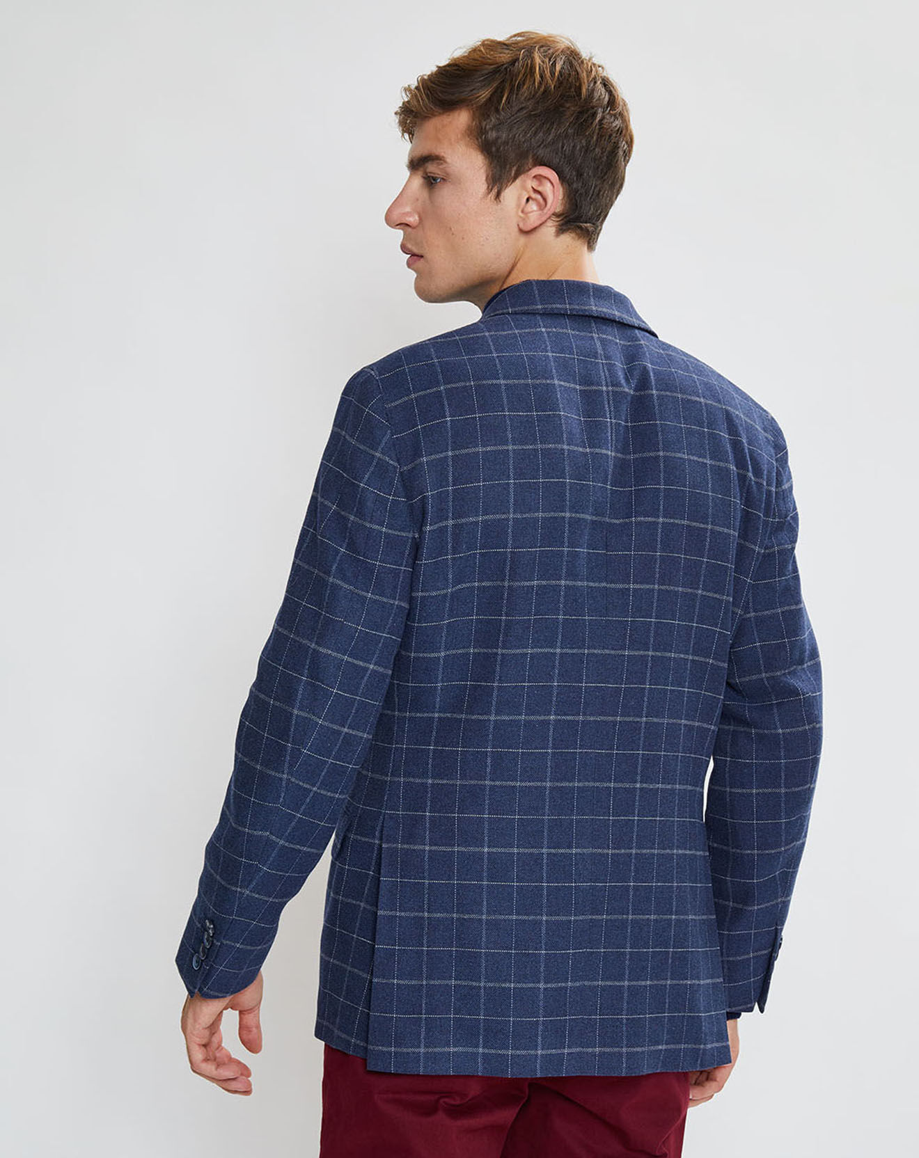 Hackett London Veste à carreaux bleu moyen