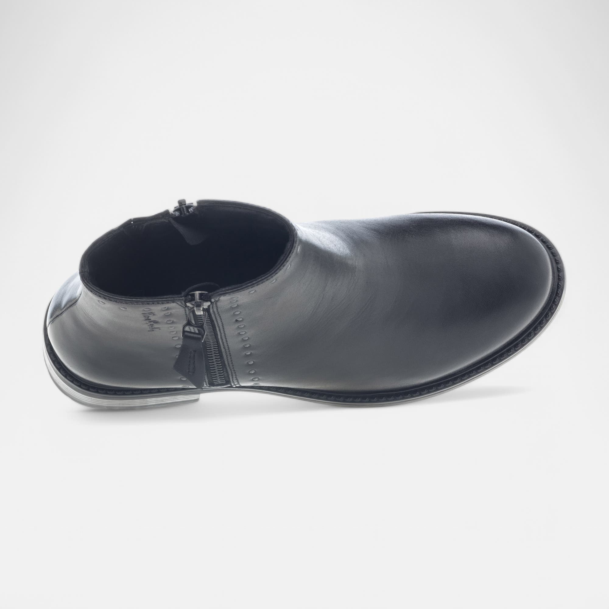 Bottines Femme en cuir noir