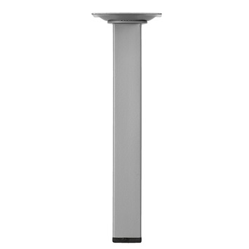 Duraline meubelpoot vierkant zilvergrijs 25x25 mm 20 cm