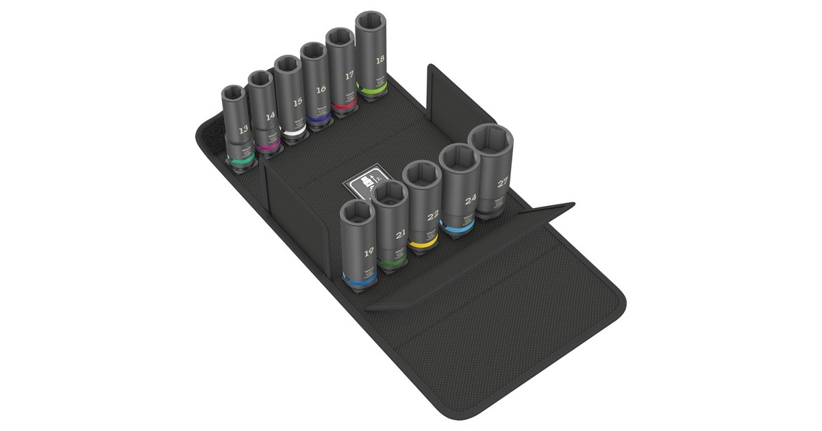 Wera8790 C Impaktor Deep Set 1 dopsleutel  (Zwart, 11‑delig)