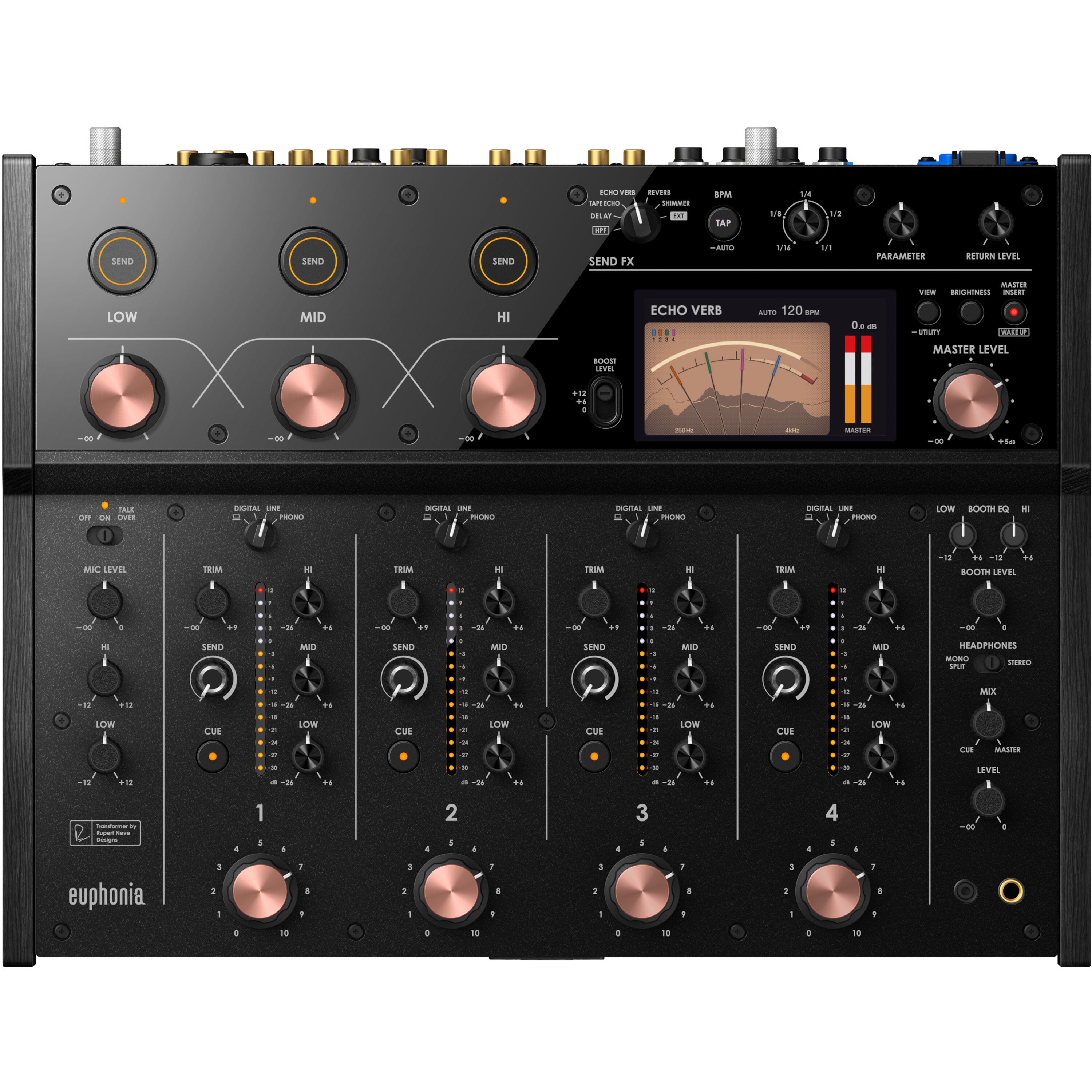AlphaTheta Euphonia 4-kanaals rotarymixer