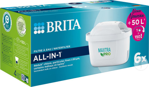 Brita Maxtra Pro All-In-1 Filtre À Eau Pack 6 Cartouches
