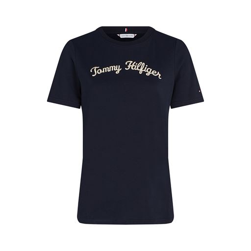 Tommy Hilfiger Reg Script T-shirt, Desert Sky, XXL