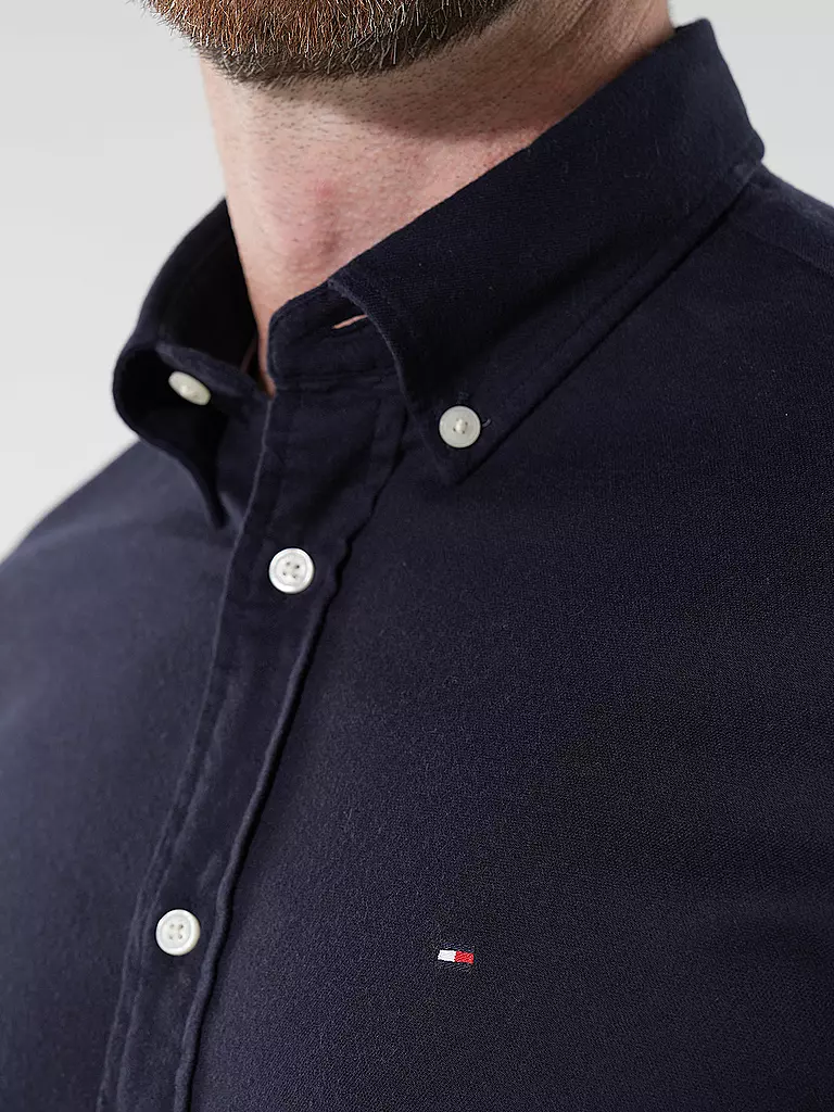 TOMMY HILFIGER Hemd Regular Fit blau