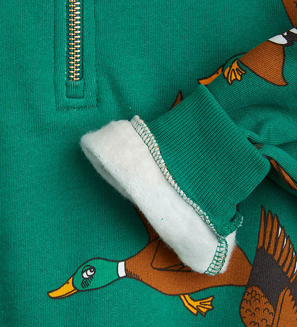 Mini Rodini Sweatshirt - Ducks -  Grøn