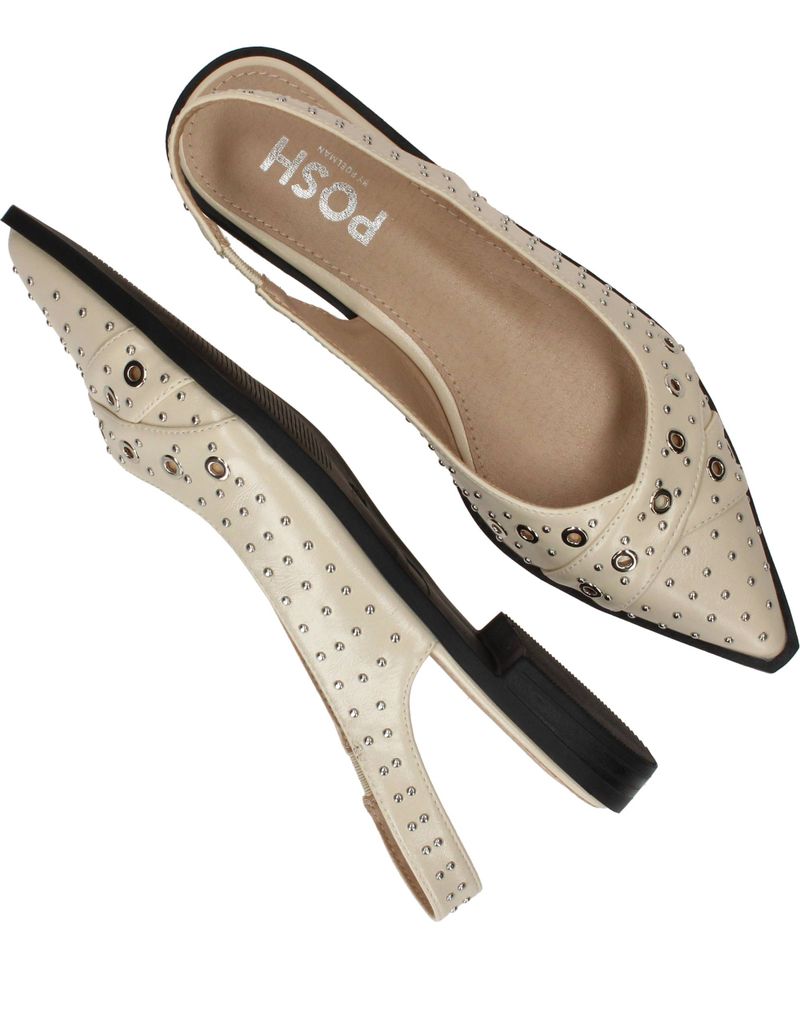 POSH by Poelman Slingbacks Beige Dames