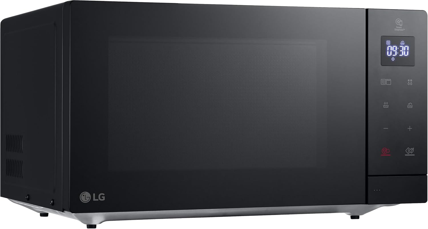 LG MH7032JAS Mikrowelle (30 L, 1000 W) mit Grill (LED-Display, 28 Automatikprogramme, pflegeleicht), Schwarz