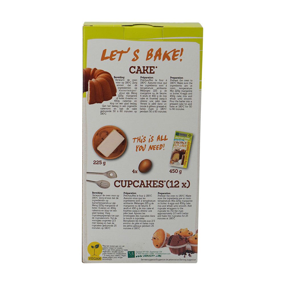 Damhert Kuchen Backmischung glutenfrei
