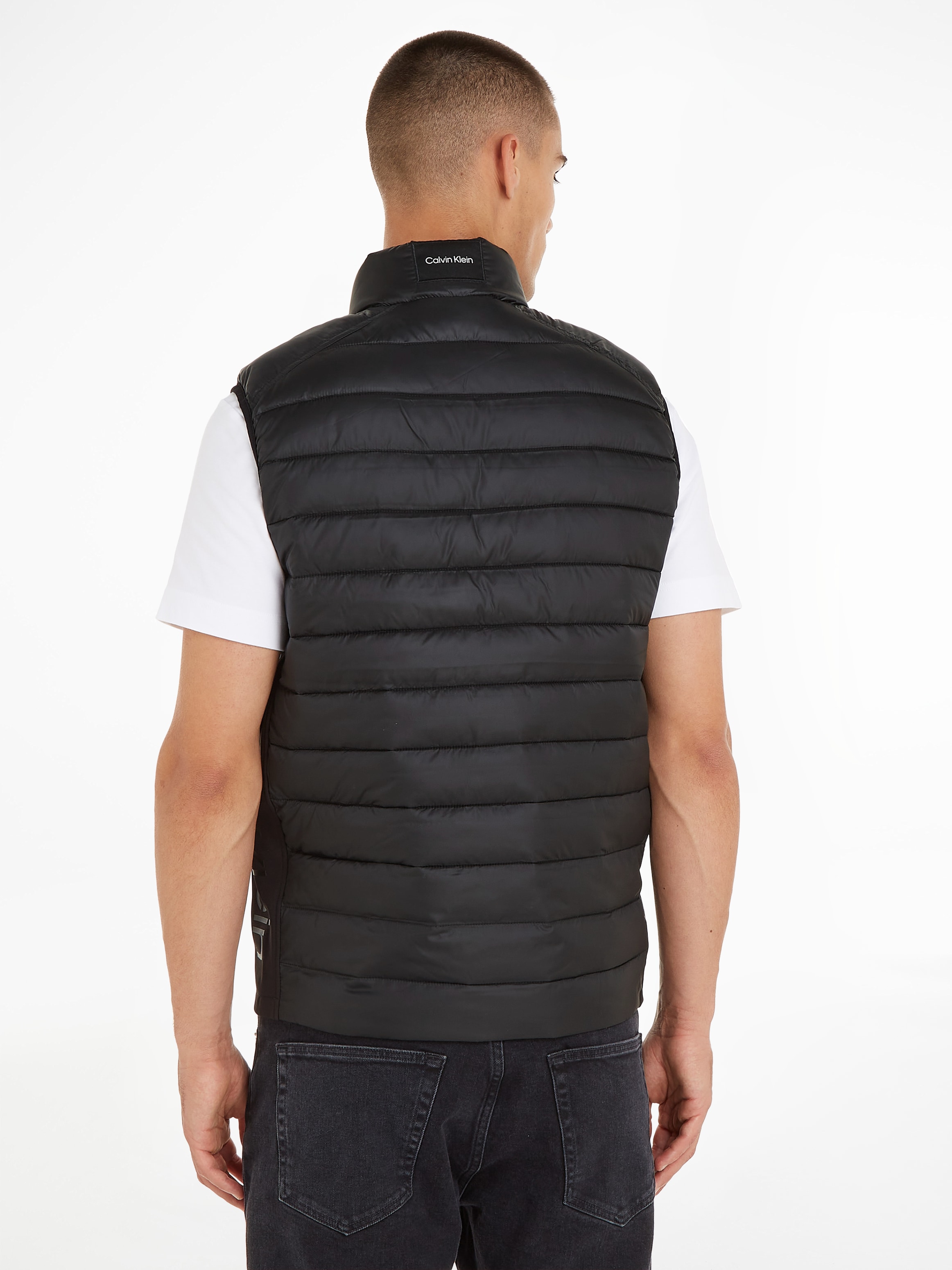Calvin Klein Steppweste »ESSENTIAL SIDE LOGO«, mit Stehkragen