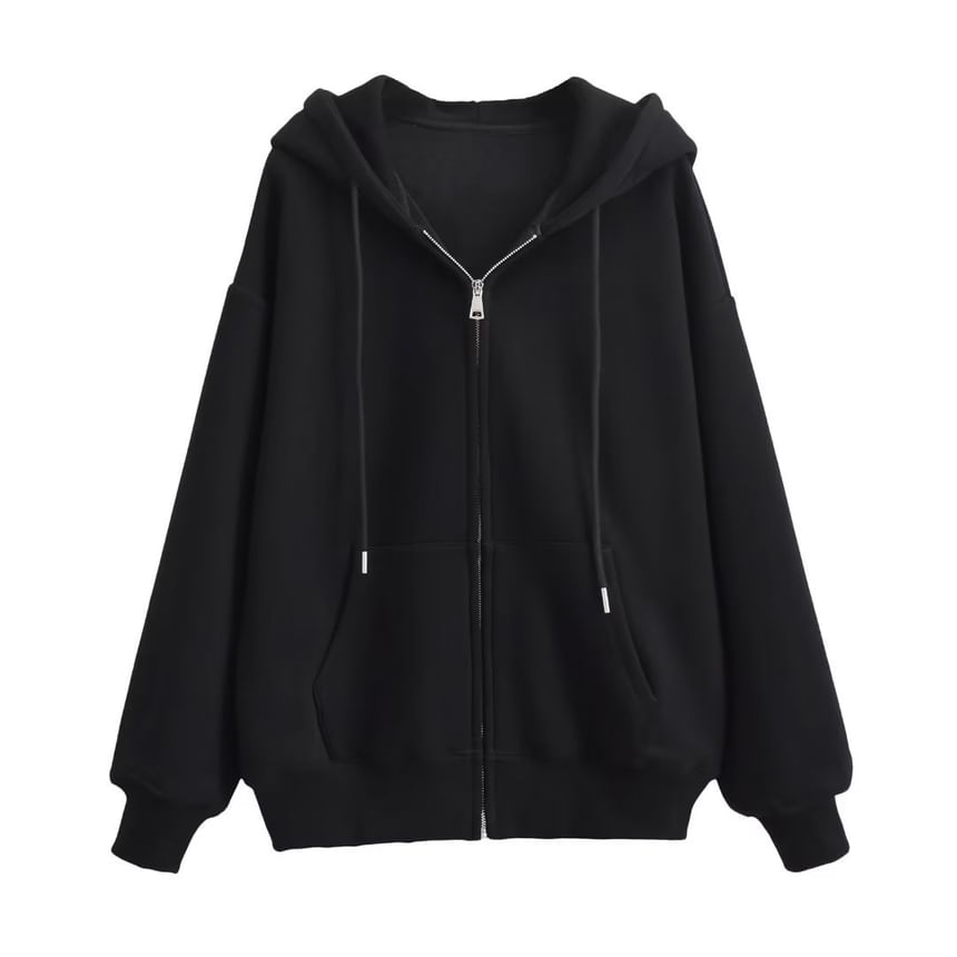 Morhan - Effen hoodie met rits