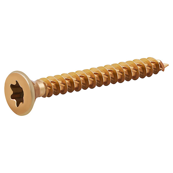 Vis à bois Turbodrive Premium torx zinguée jaune 6x50 mm - 100 pièces
