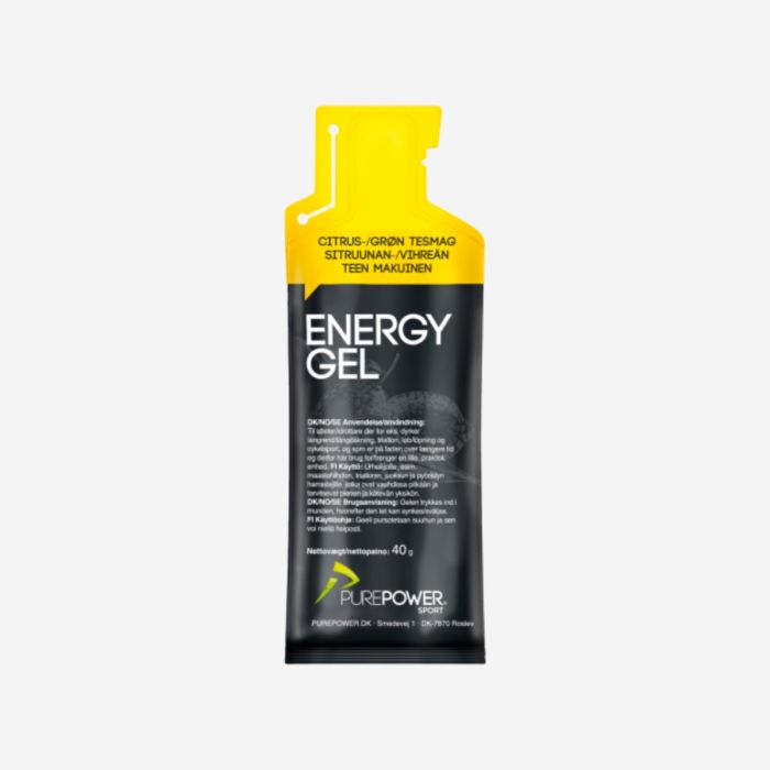 PurePower Unisex Energi-gels Energy Gel 40 g. Lemon/Tea Hvid