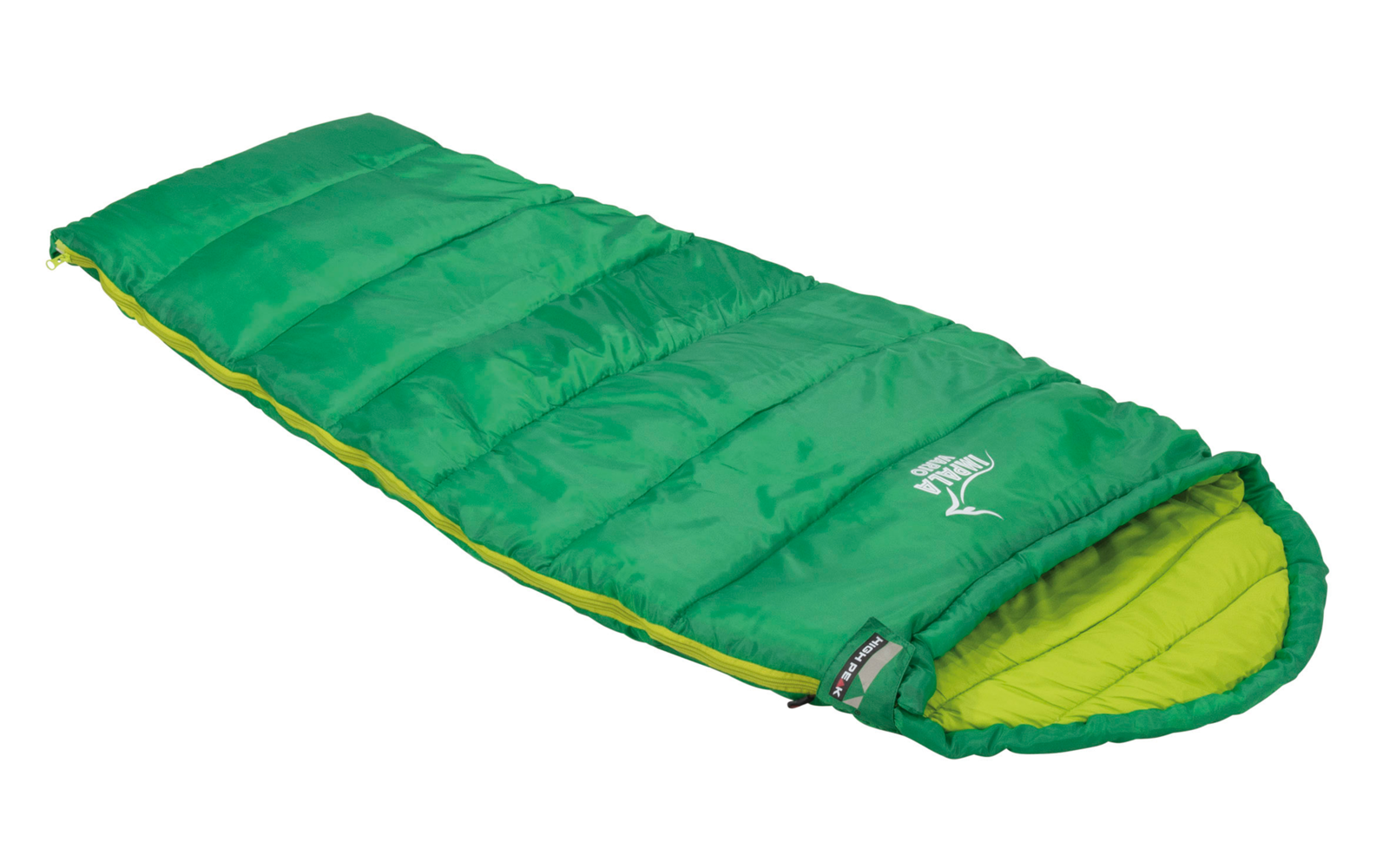 High Peak Vario Kinder Mumienschlafsack verlängerbar 135 - 165 cm grün/lime Impala