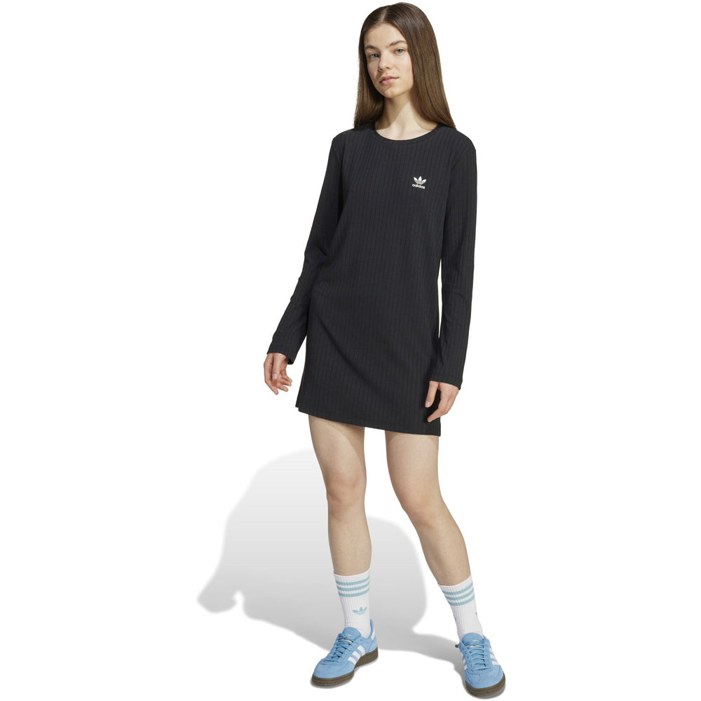 Køb adidas Originals Black/White Wide Rib Kjole