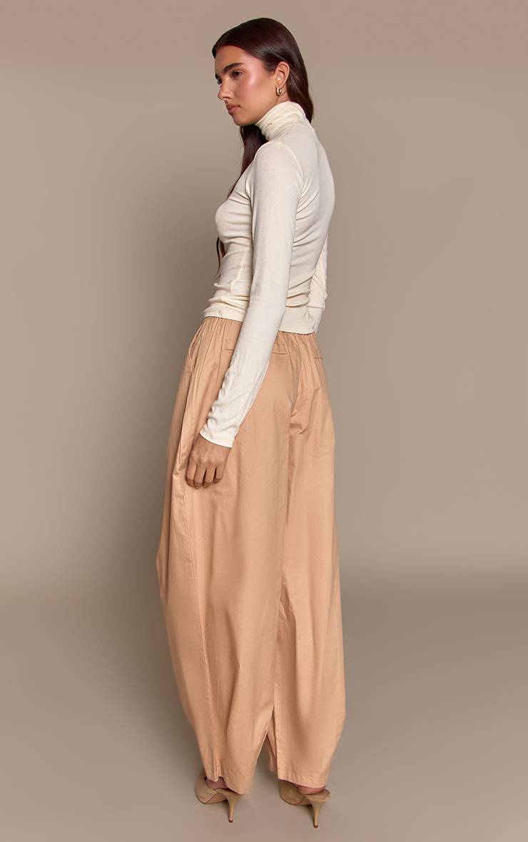 Gris Pierre Pantalon Parachute À Taille Élastiquée
