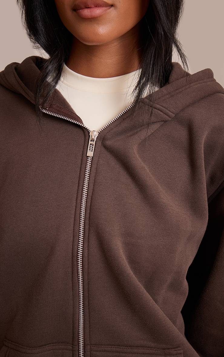 Espresso Sweat À Casynthétiqueche Zippé Chiné Grande Taille